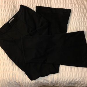 High Waist Flared Black Pants